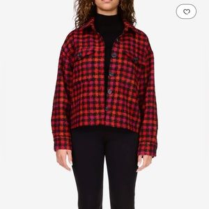 Sanctuary | Roller Plaid Red Shacket